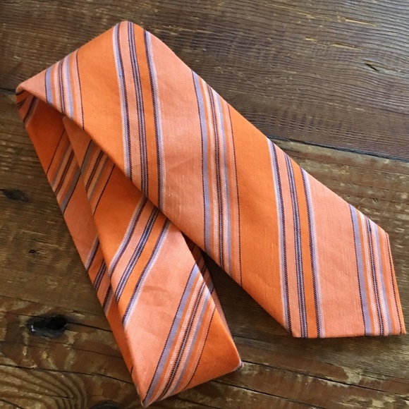 NWOT David Donahue Tie Linen/Silk Blend - Picture 8 of 8
